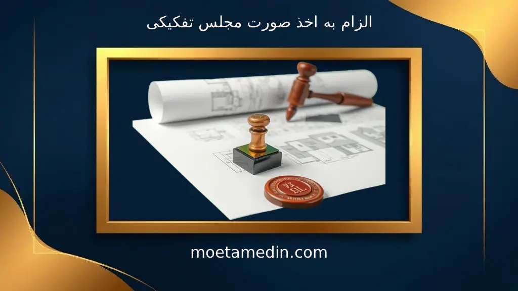 الزام به اخذ صورت مجلس تفکیکی